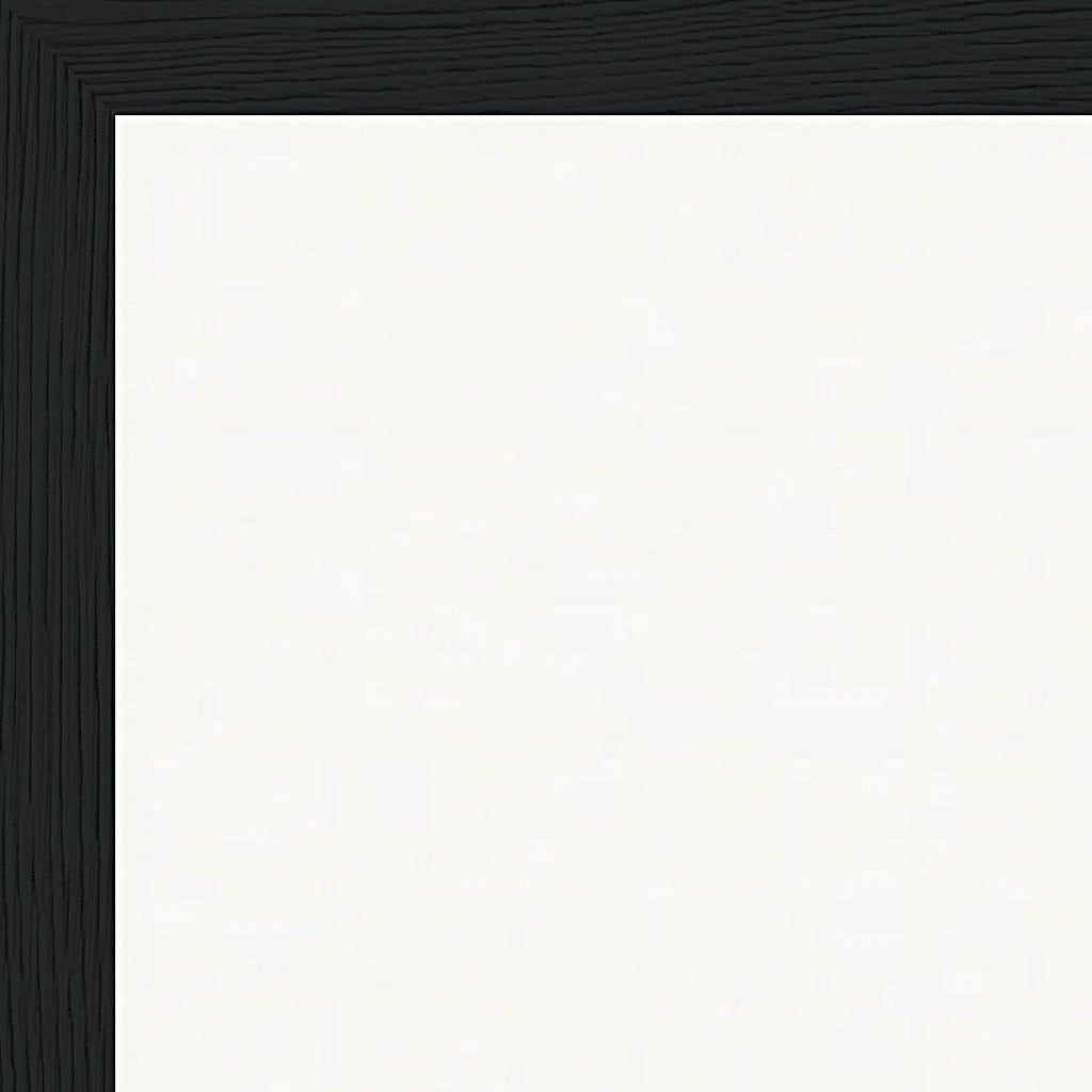 Misty Mind Framed print 60x80 cm / 24x32″ Black frame corner detail