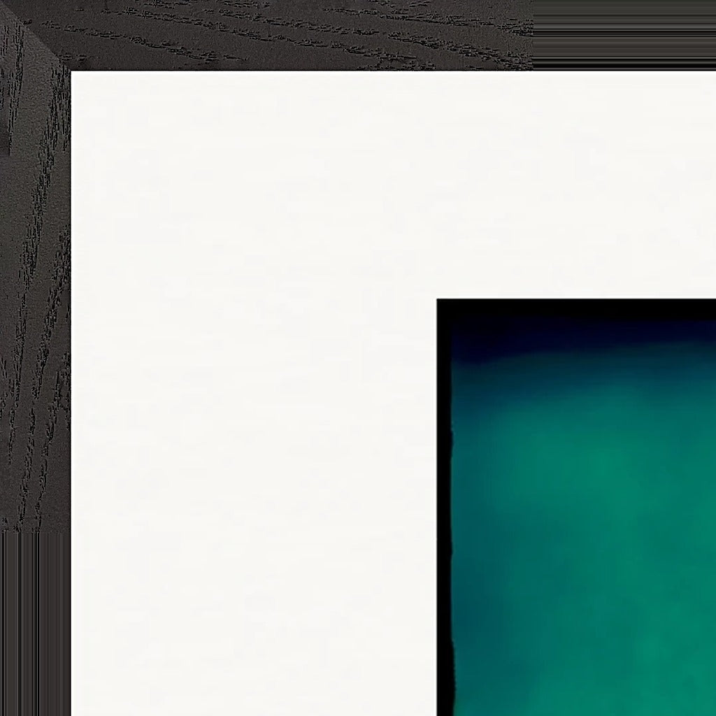 Dancing Cowboy Framed print 60x80 cm / 24x32″ Black frame corner detail