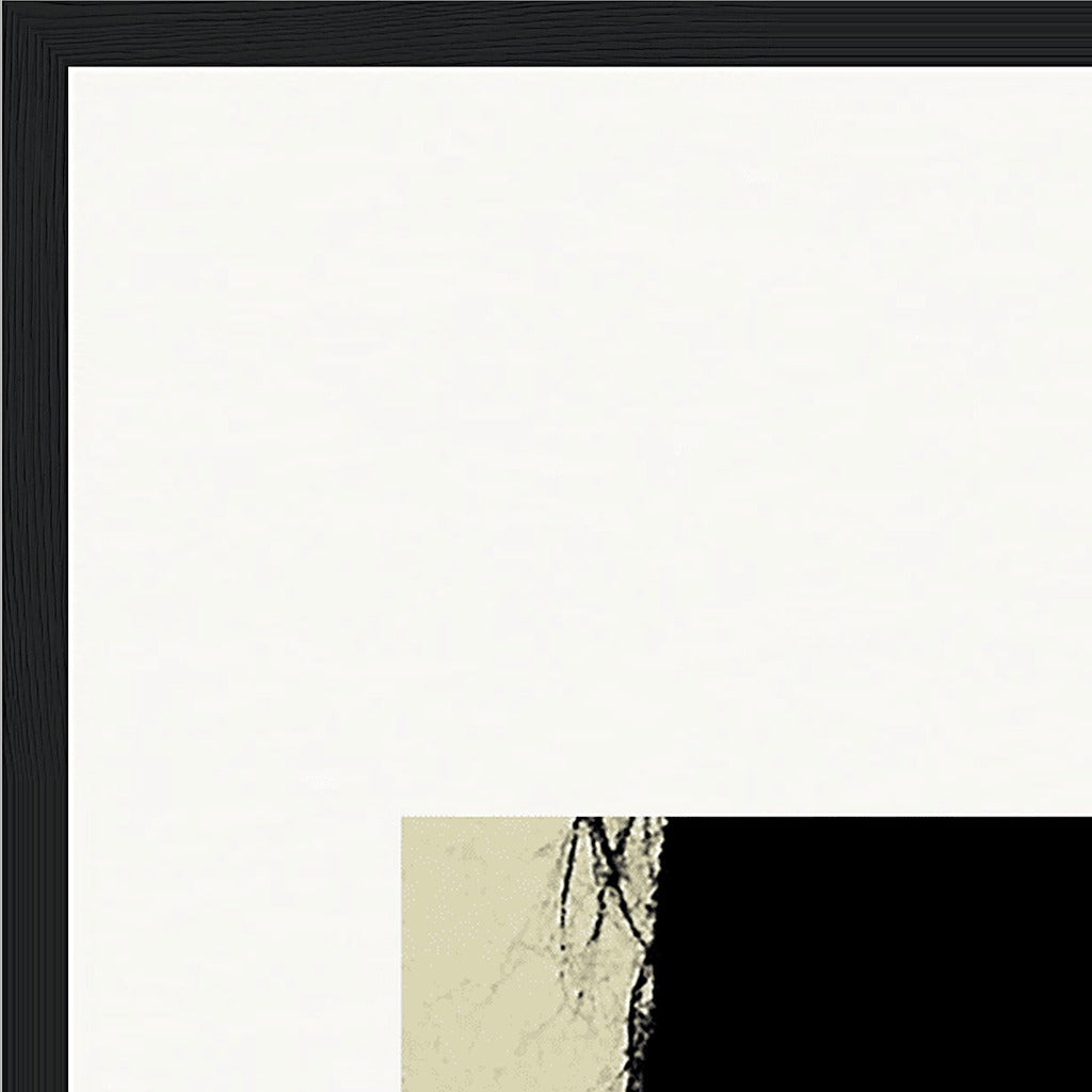 Shadow of Self Framed print 60x80 cm / 24x32″ Black frame corner detail