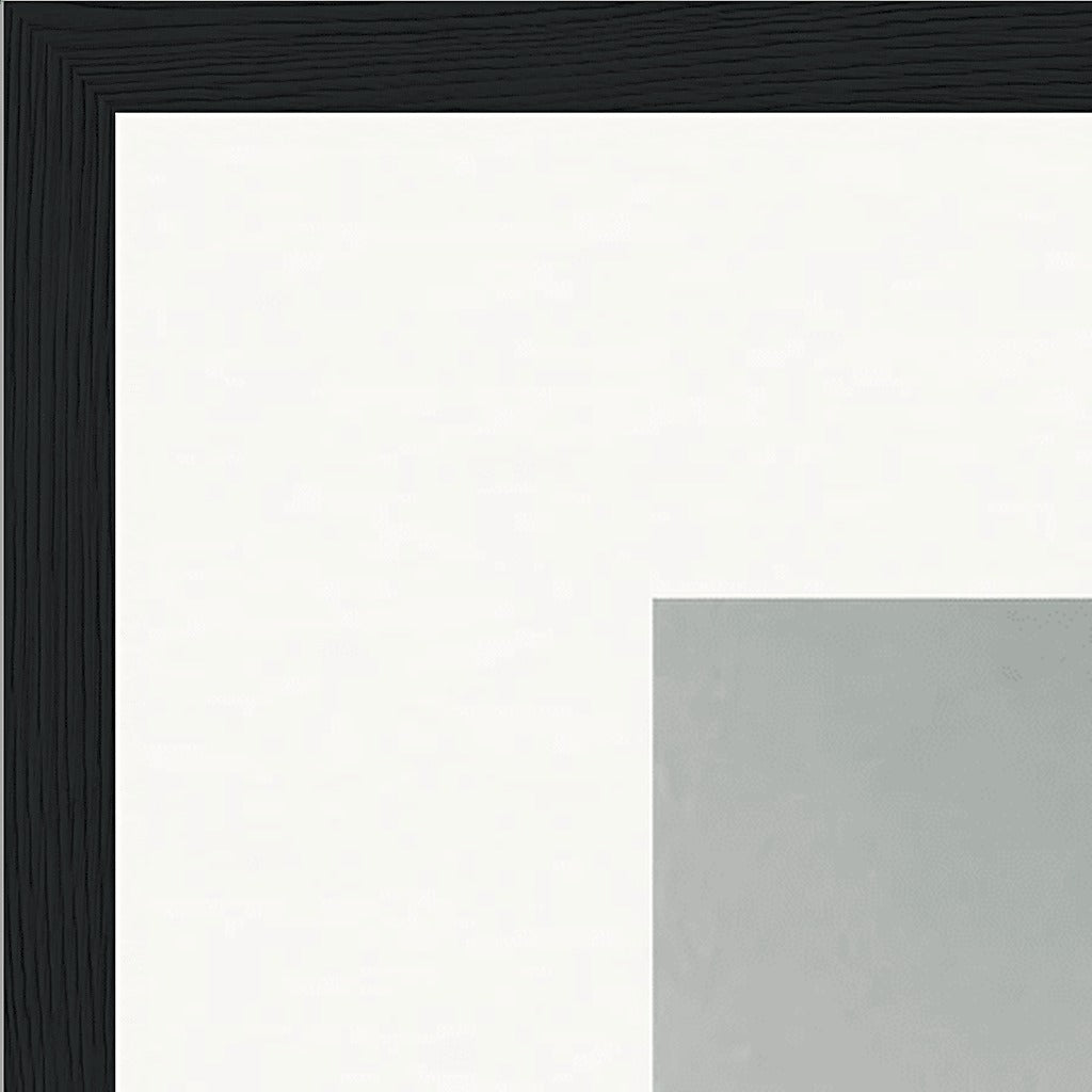 Everyday Hero Framed print 60x80 cm / 24x32″ Black frame corner detail