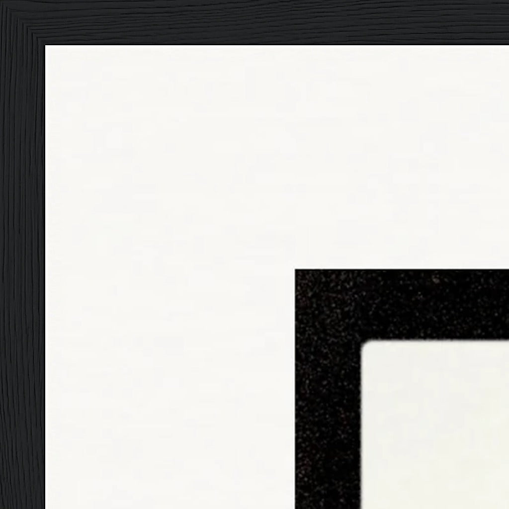 Little Secret Framed print 60x80 cm / 24x32″ Black frame corner detail