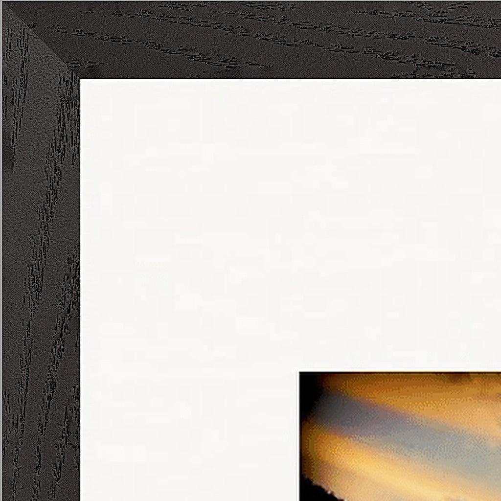 Cosmic Reflections Framed print 60x80 cm / 24x32″ Black frame corner detail