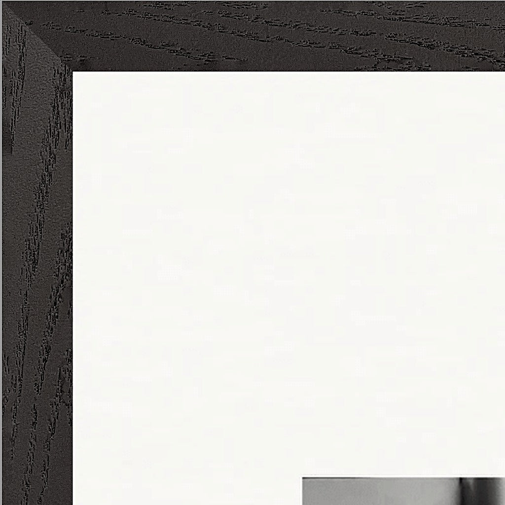 Synch'd Hands Framed print 60x80 cm / 24x32″ Black frame corner detail