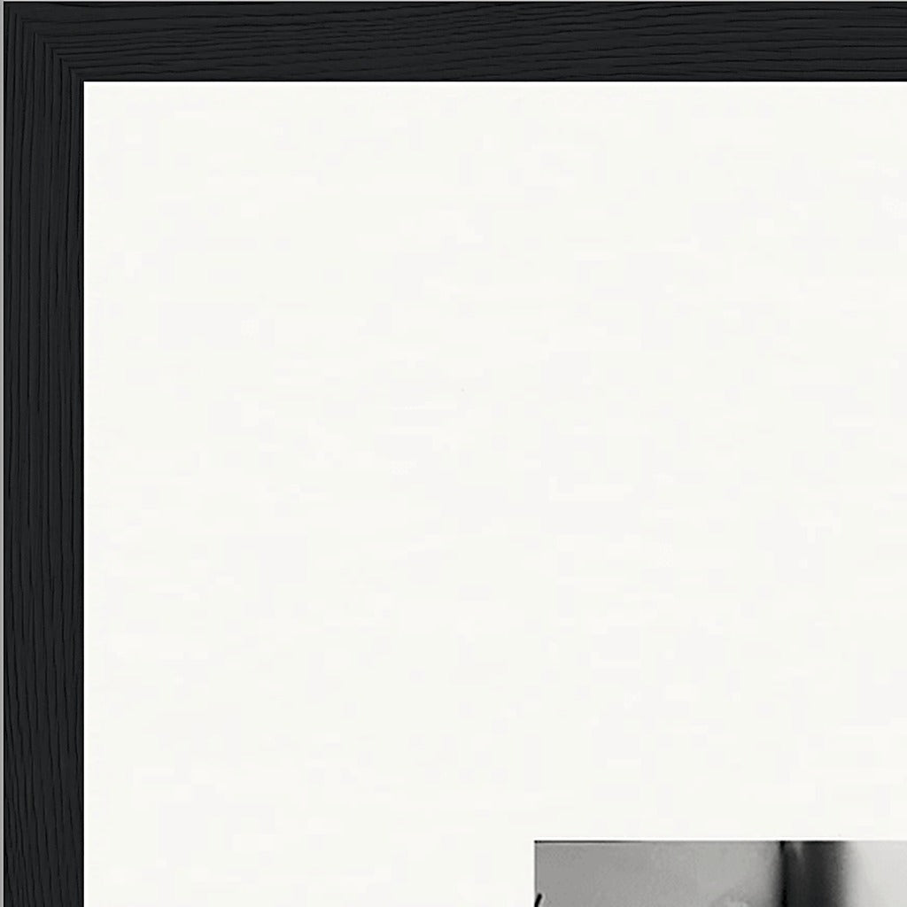 Synch'd Hands Framed print 60x80 cm / 24x32″ Black frame corner detail