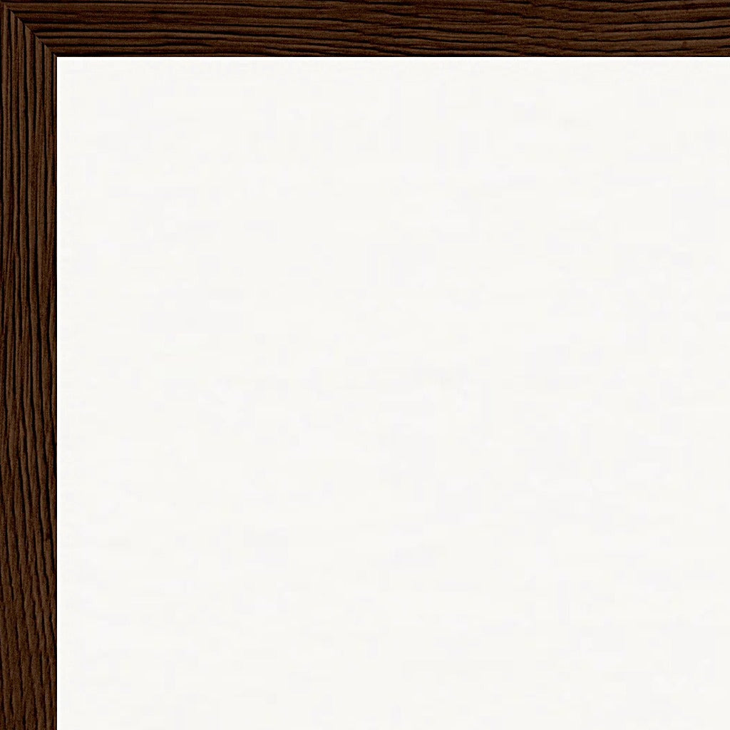 The Space We Share Framed print 60x80 cm / 24x32″ Dark wood frame corner detail