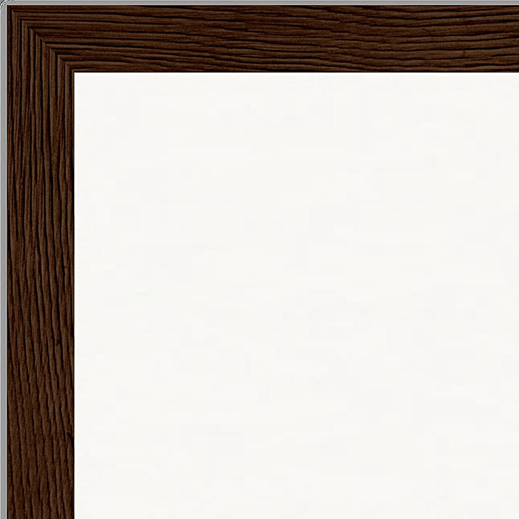 Chromatic Kiss Framed print 60x80 cm / 24x32″ Dark wood frame corner detail