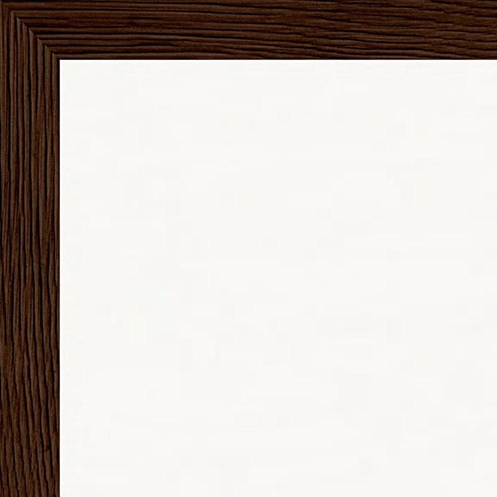 Indigo Sky Framed print 60x80 cm / 24x32″ Dark wood frame corner detail