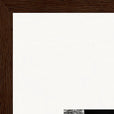 This is Where He Stood Framed print 60x80 cm / 24x32″ Dark wood frame corner detail