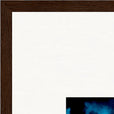 Bubbles and Sky Sticks Framed print 60x80 cm / 24x32″ Dark wood frame corner detail