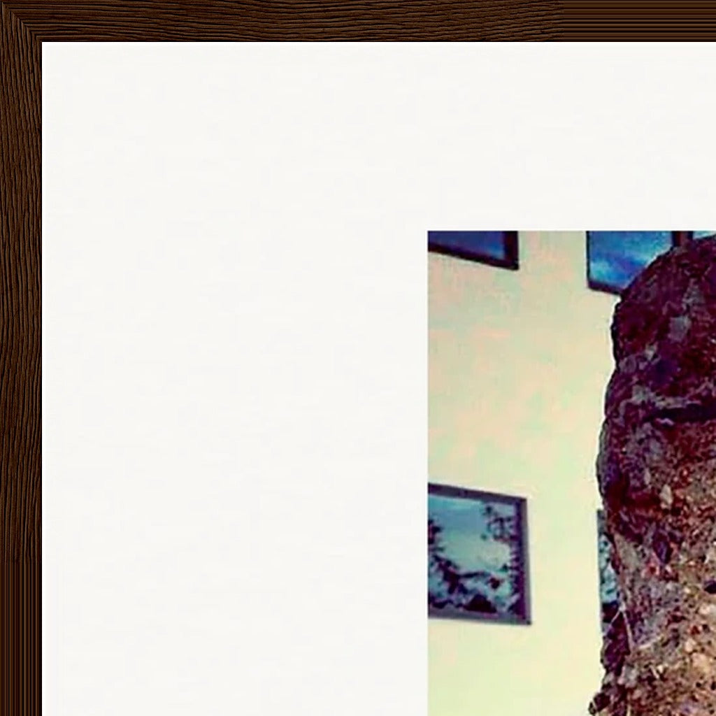 Wash It Framed print 60x80 cm / 24x32″ Dark wood frame corner detail