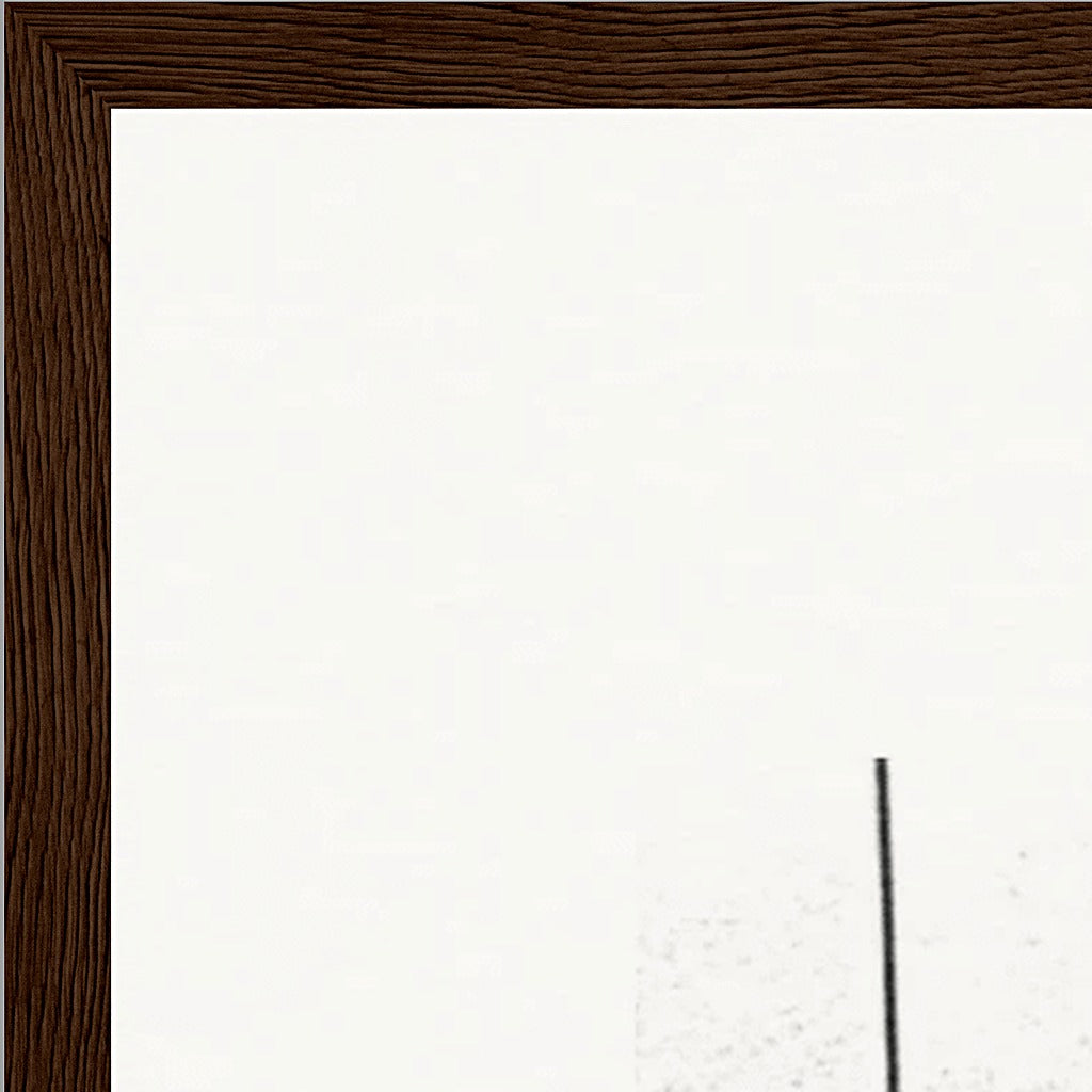 The Urban Matrix Framed print 60x80 cm / 24x32″ Dark wood frame corner detail