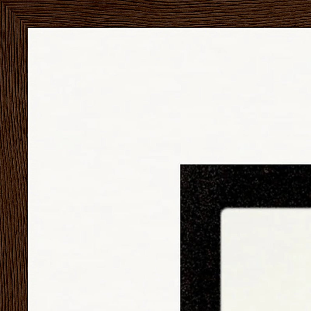 Little Secret Framed print 60x80 cm / 24x32″ Dark wood frame corner detail