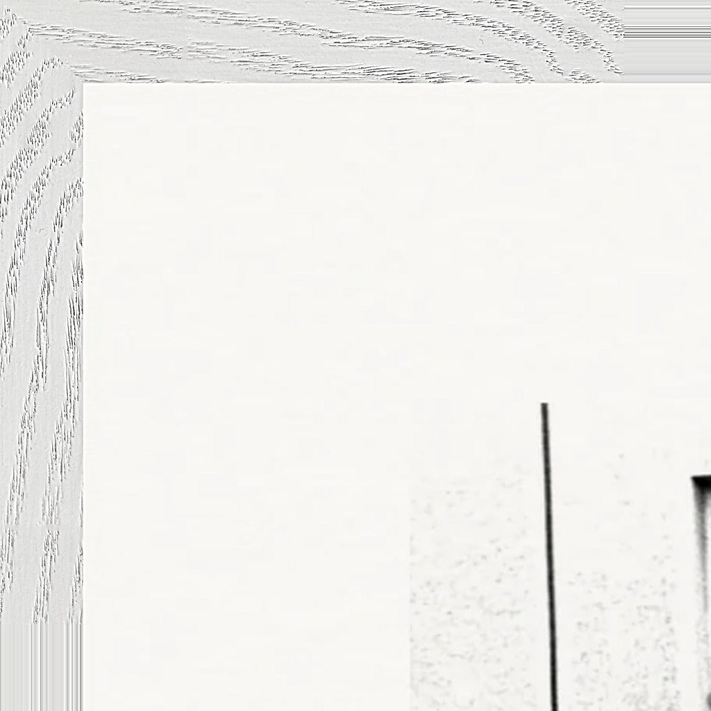 The Urban Matrix Framed print 60x80 cm / 24x32″ White frame corner detail