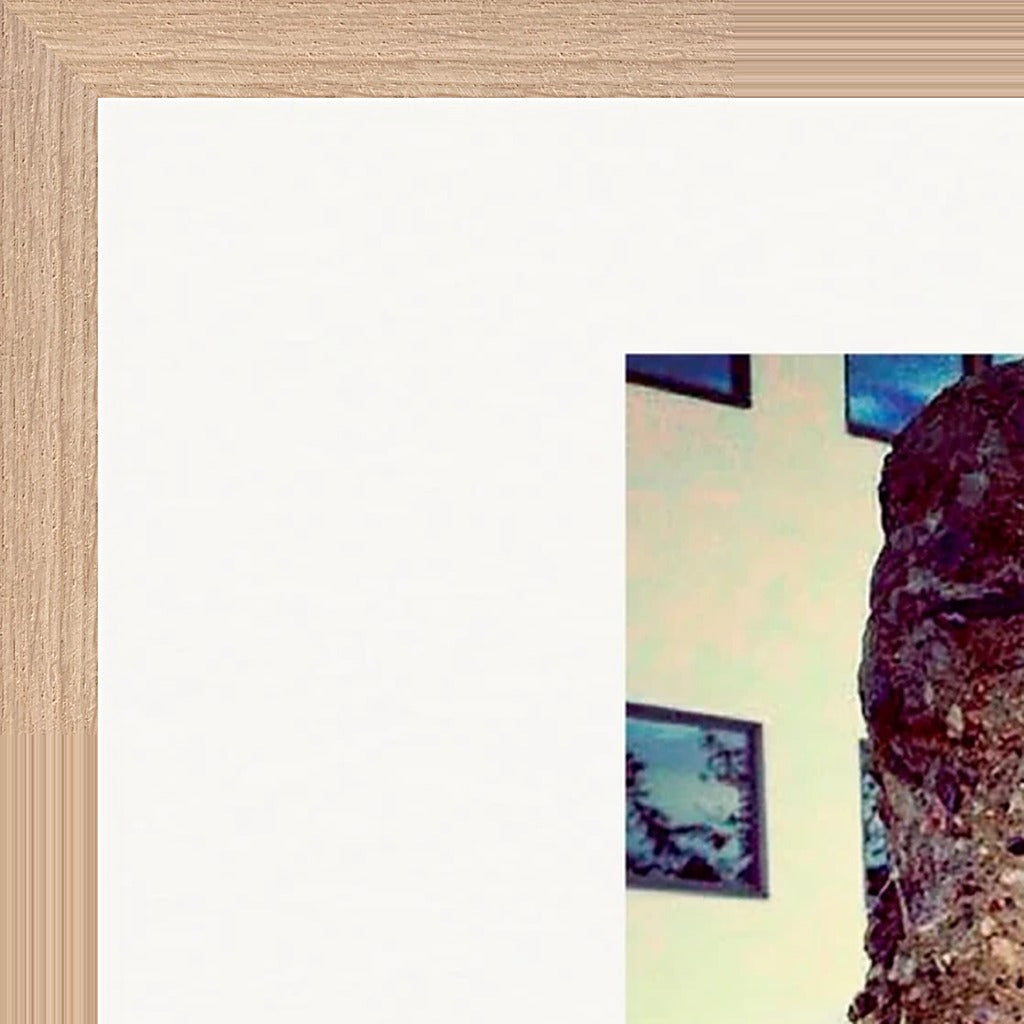 Wash It Framed print 60x80 cm / 24x32″ Wood frame corner detail