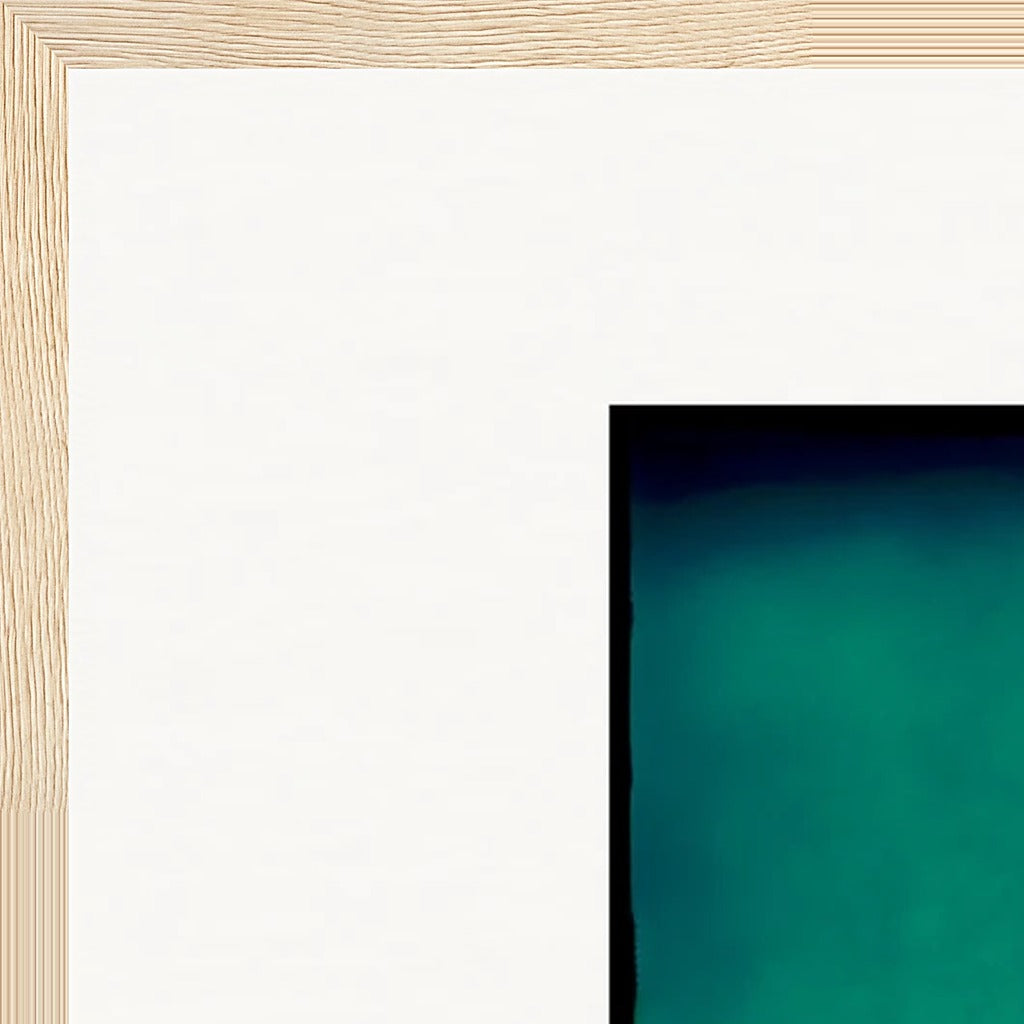 Dancing Cowboy Framed print 60x80 cm / 24x32″ Wood frame corner detail