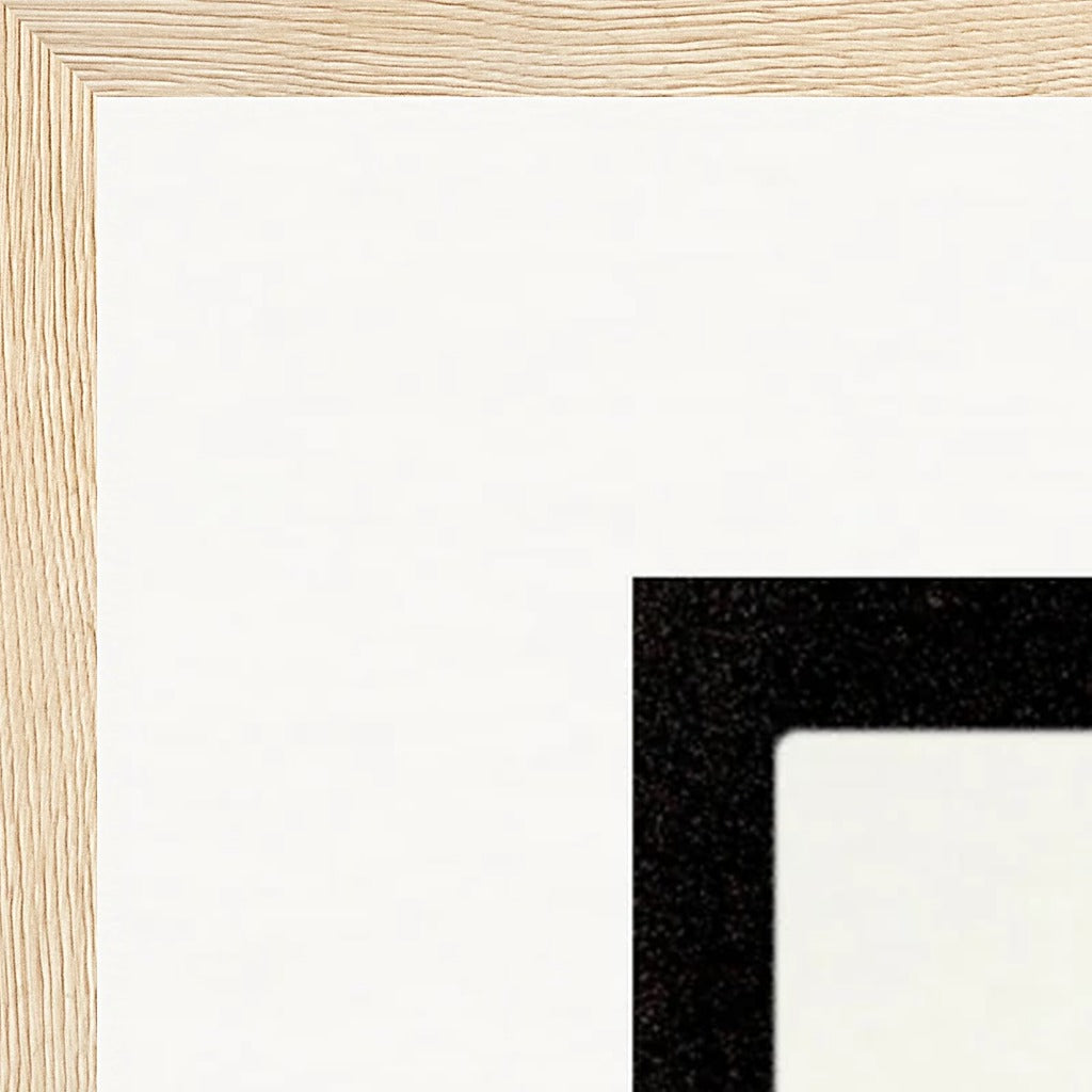 Little Secret Framed print 60x80 cm / 24x32″ Wood frame corner detail