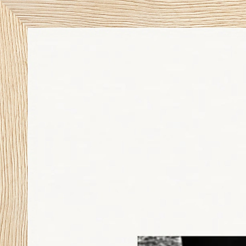 This is Where He Stood Framed print 60x80 cm / 24x32″ Wood frame corner detail