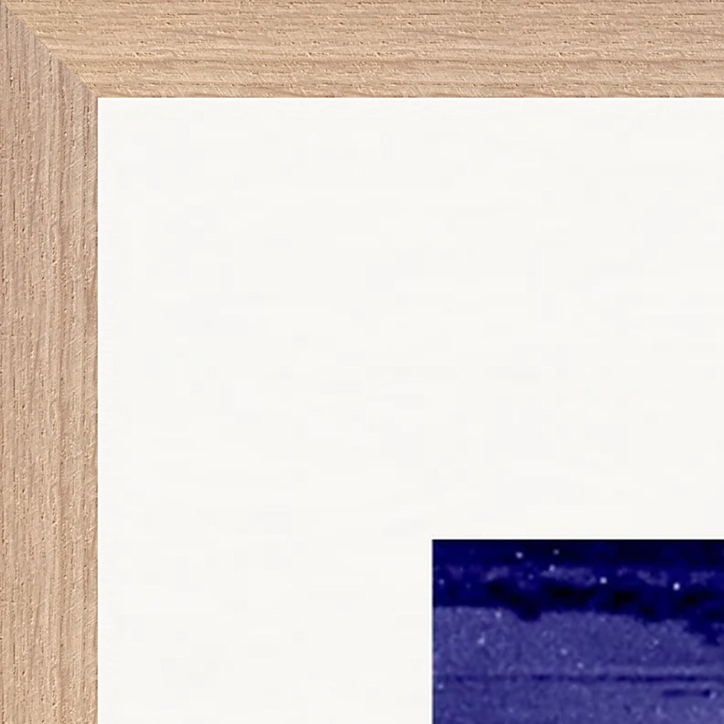 The Unwritten Path Framed print 60x80 cm / 24x32″ Wood frame corner detail
