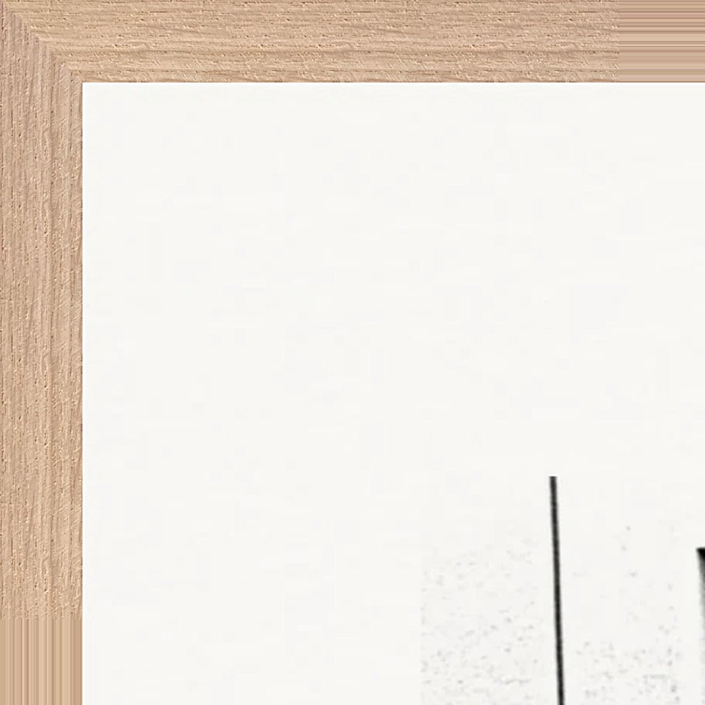 The Urban Matrix Framed print 60x80 cm / 24x32″ Wood frame corner detail