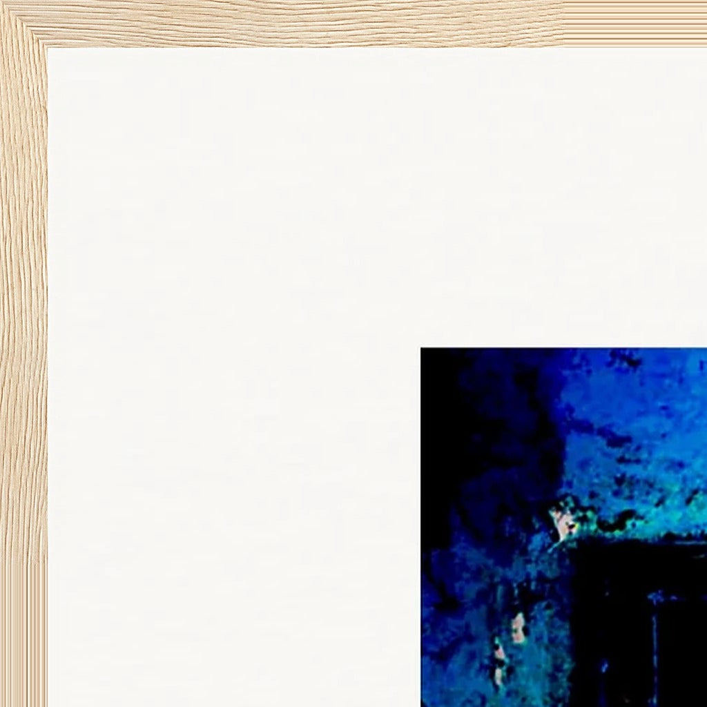 Web of Colours Framed print 60x80 cm / 24x32″ Wood frame corner detail