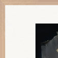 Never too Late Framed print 60x80 cm / 24x32″ Wood frame corner detail