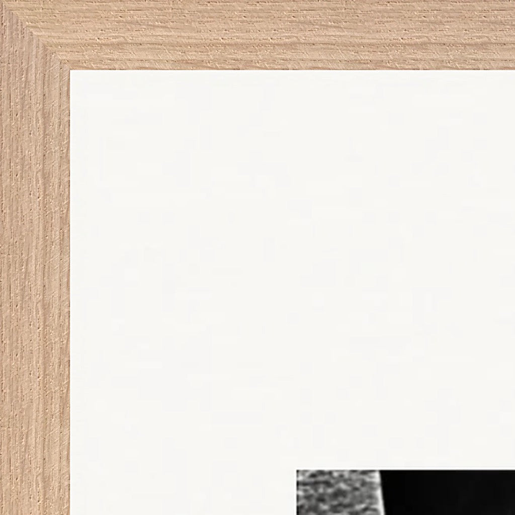 This is Where He Stood Framed print 60x80 cm / 24x32″ Wood frame corner detail