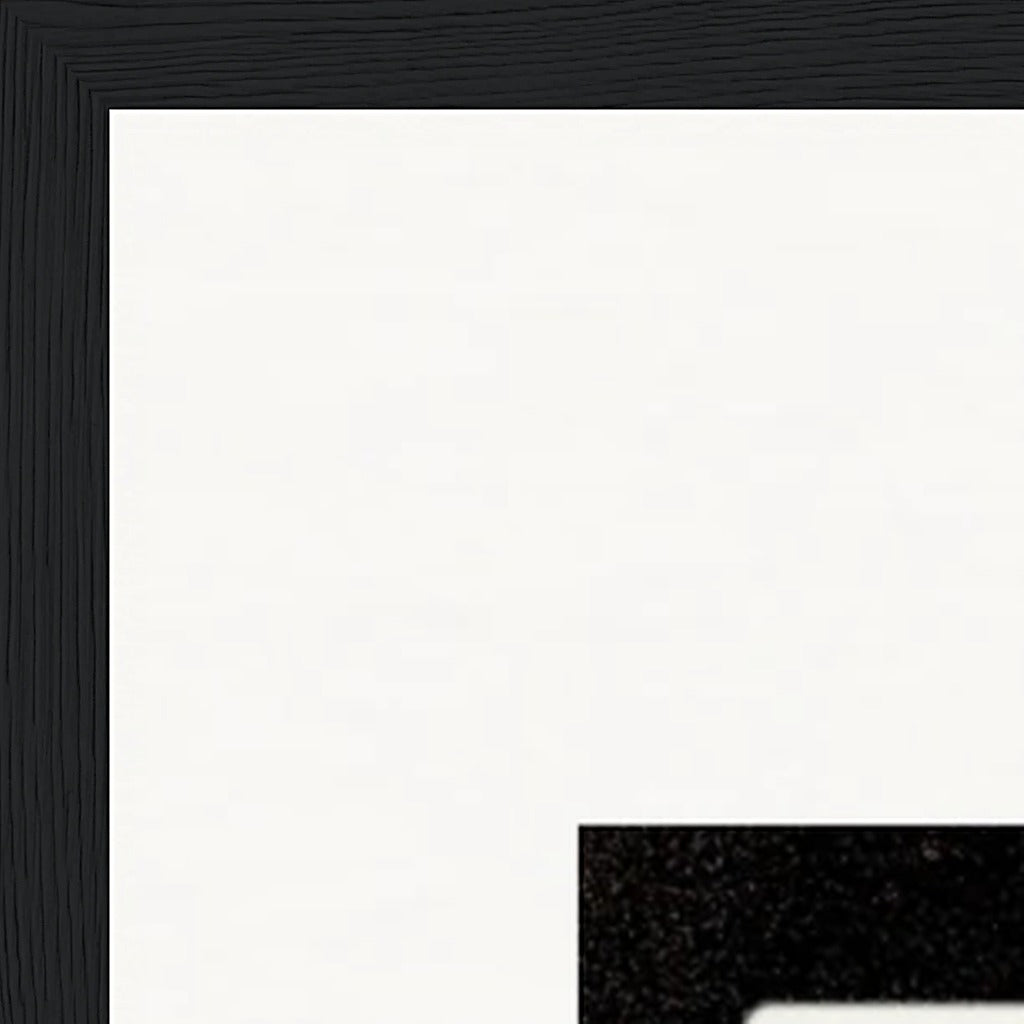 Little Secret Framed print 60x90 cm / 24x36″ Black frame corner detail