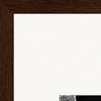 This is Where He Stood Framed print 60x90 cm / 24x36″ Dark wood frame corner detail
