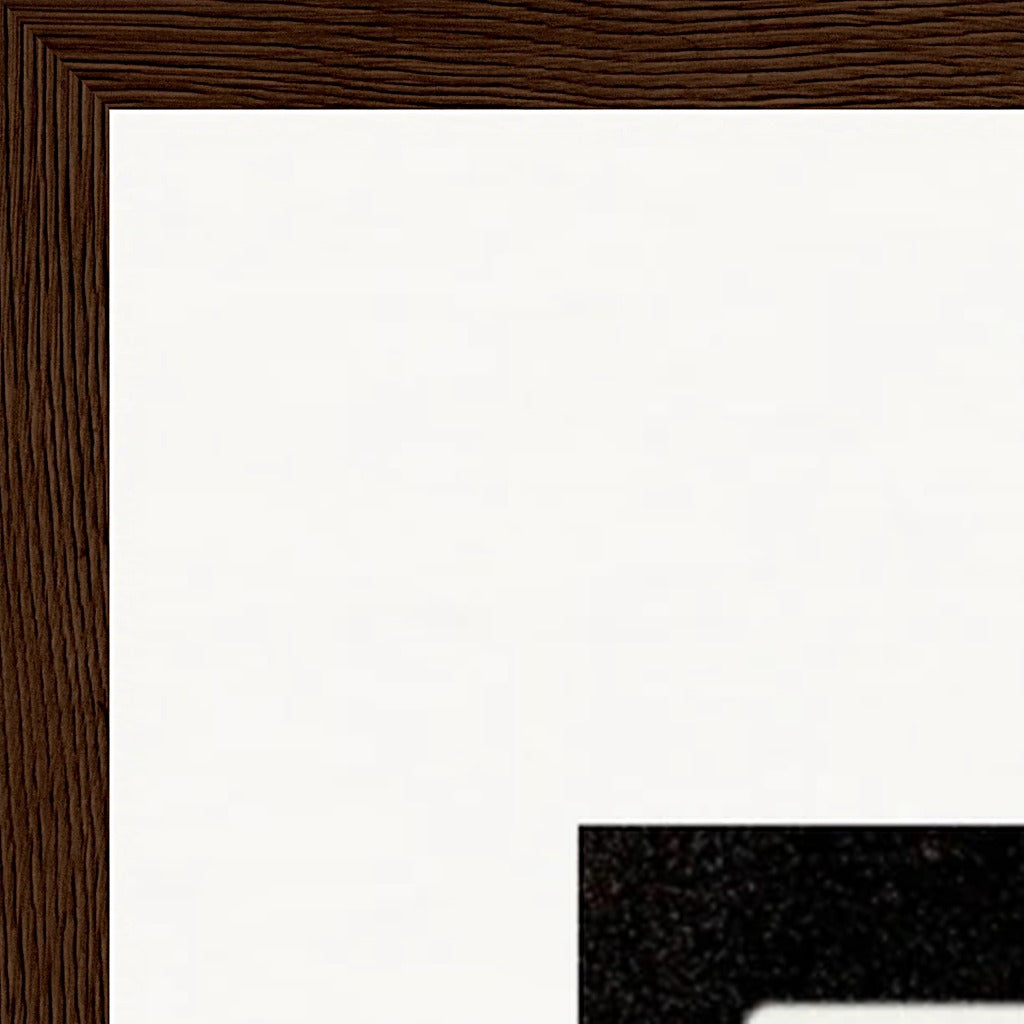 Little Secret Framed print 60x90 cm / 24x36″ Dark wood frame corner detail