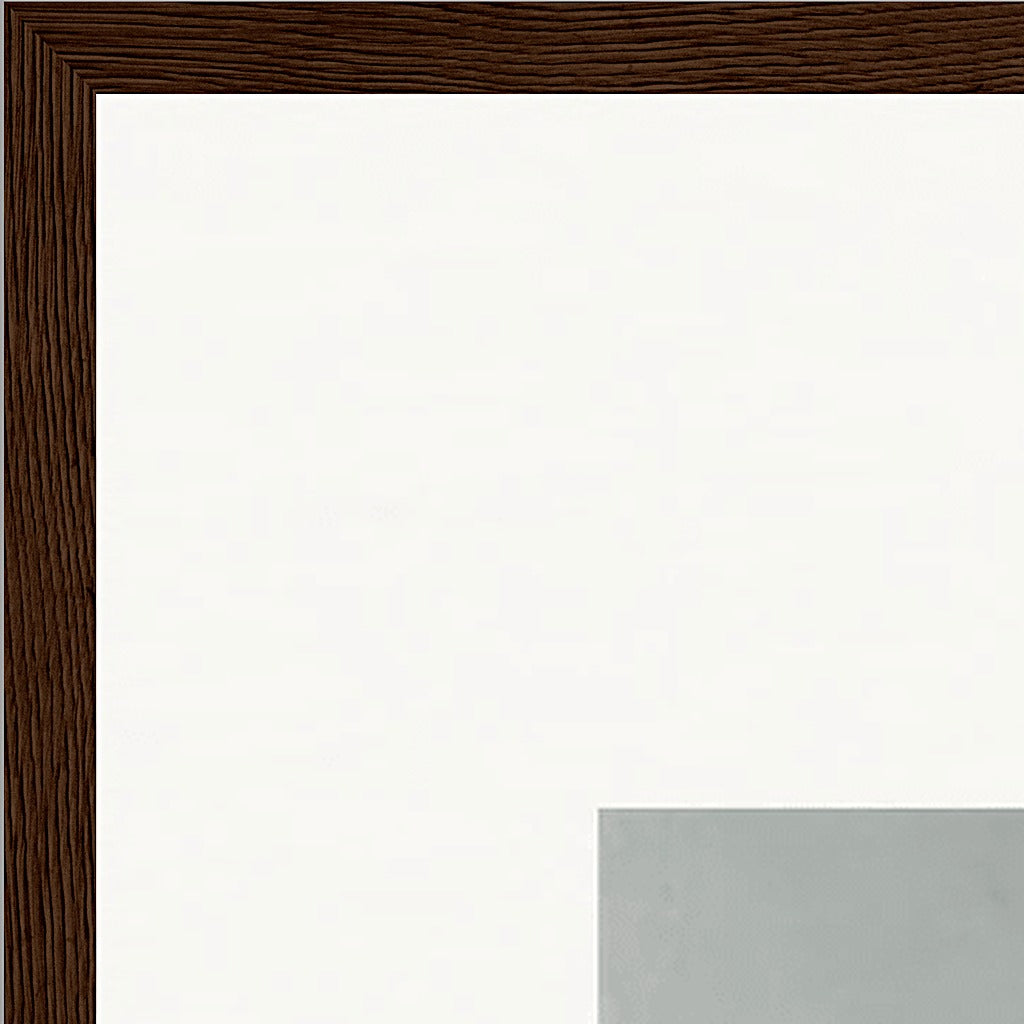Everyday Hero Framed print 60x90 cm / 24x36″ Dark wood frame corner detail