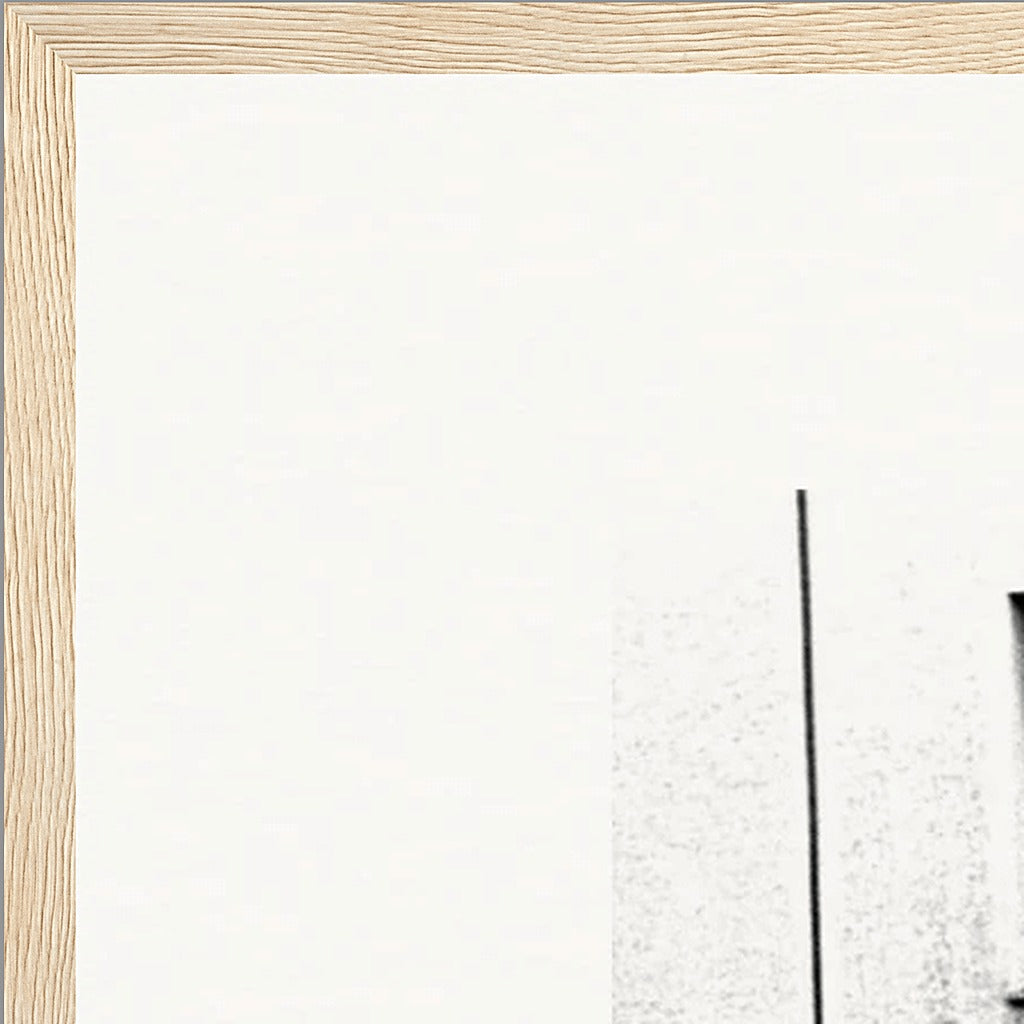 The Urban Matrix Framed print 60x90 cm / 24x36″ Wood frame corner detail