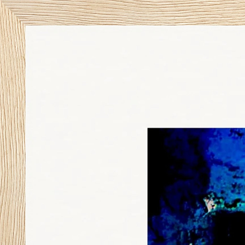 Web of Colours Framed print 60x90 cm / 24x36″ Wood frame corner detail