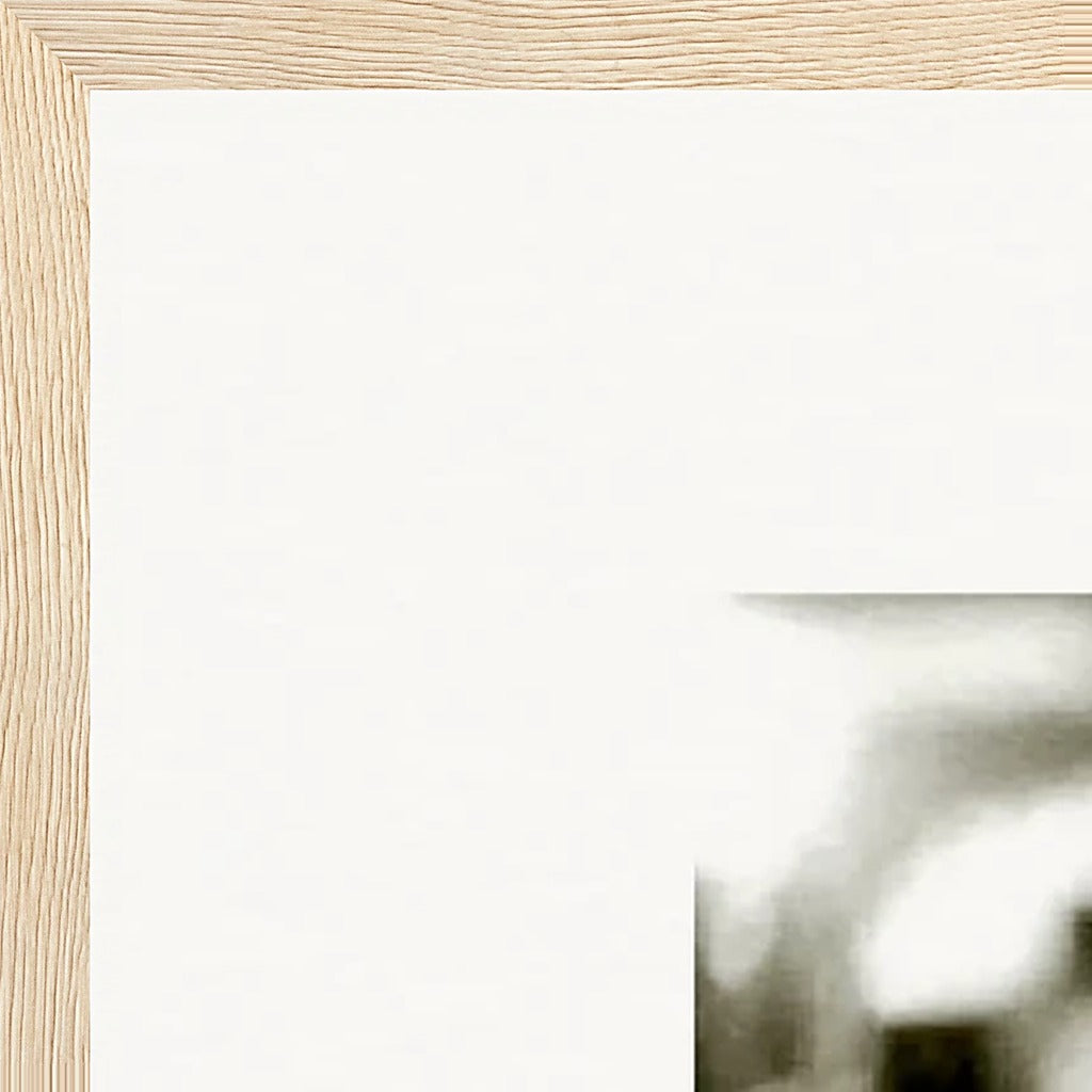 Cuba Girl Framed print 60x90 cm / 24x36″ Wood frame corner detail