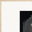 Never too Late Framed print 60x90 cm / 24x36″ Wood frame corner detail