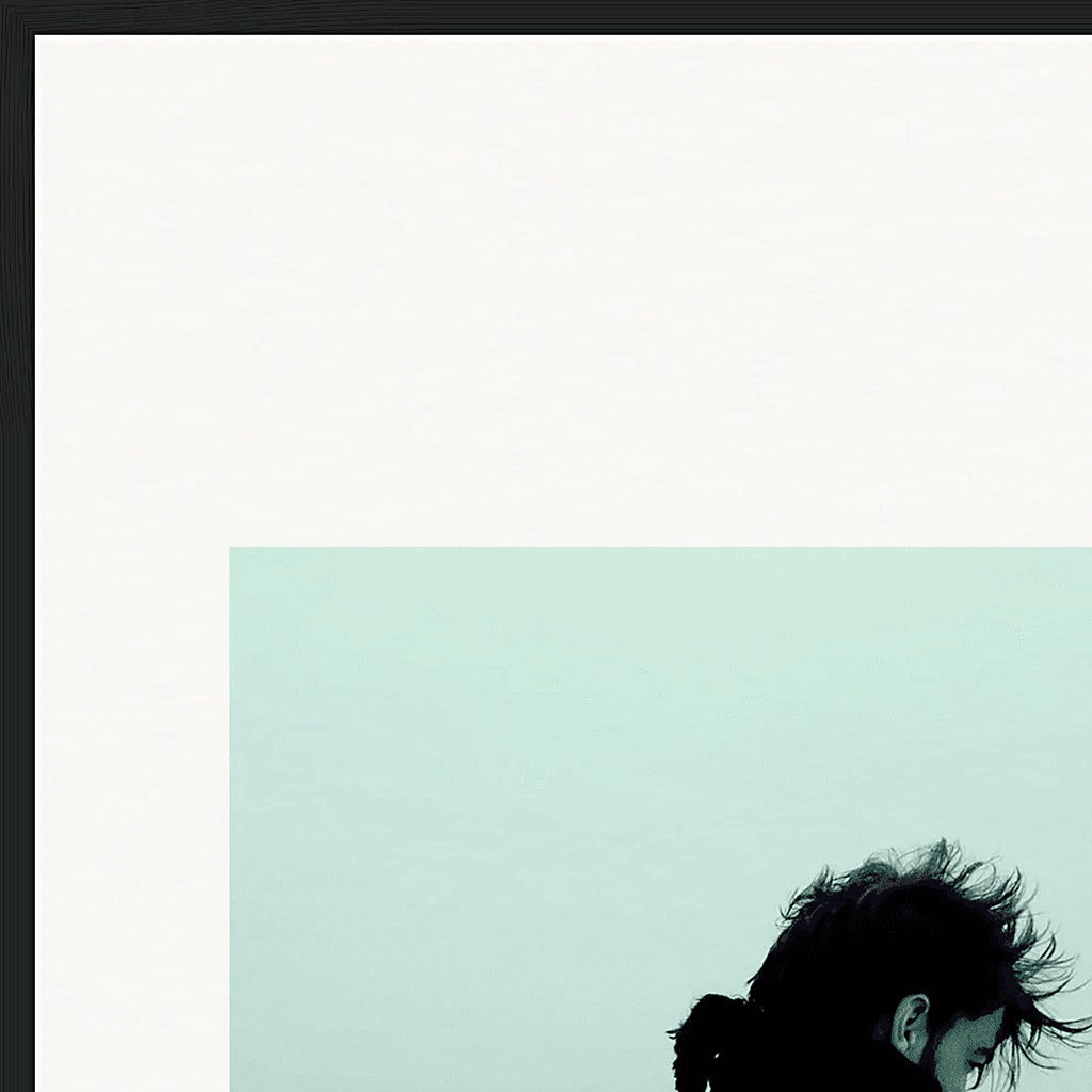 Misty Mind Framed print 70x100 cm / 28x40″ Black frame corner detail