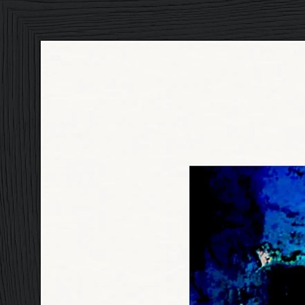 Web of Colours Framed print 70x100 cm / 28x40″ Black frame corner detail