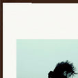 Misty Mind Framed print 70x100 cm / 28x40″ Dark wood frame corner detail