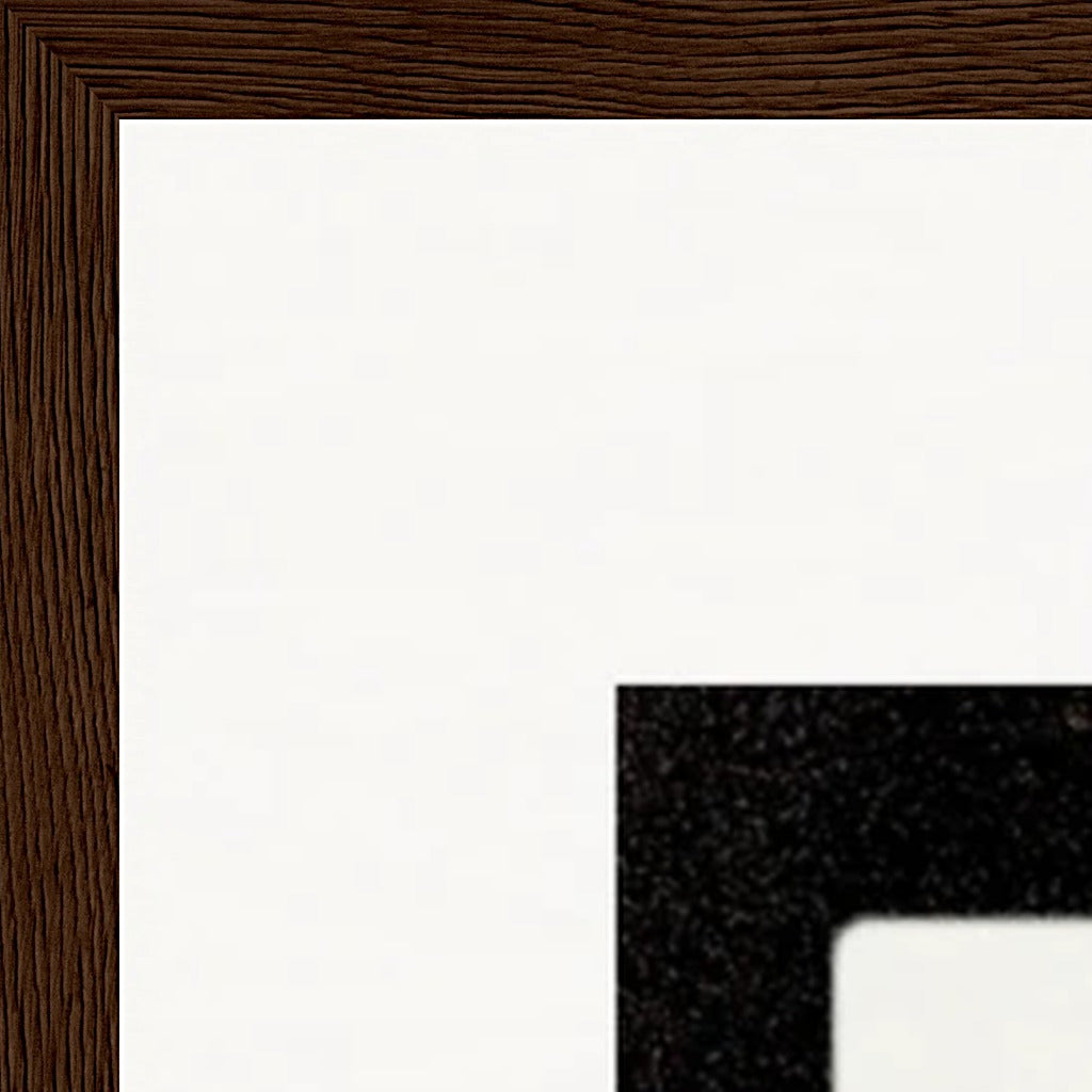 Little Secret Framed print 70x100 cm / 28x40″ Dark wood frame corner detail