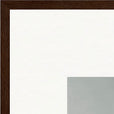 Everyday Hero Framed print 70x100 cm / 28x40″ Dark wood frame corner detail