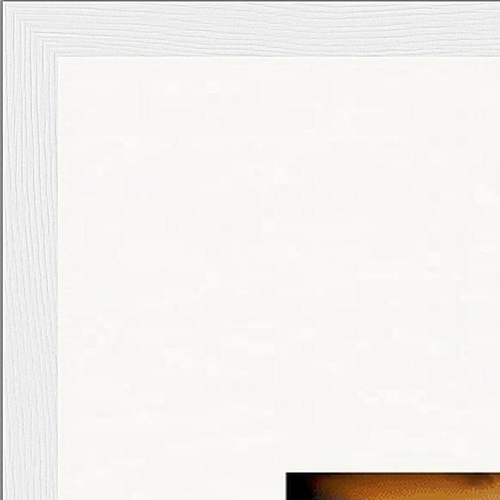 Cosmic Reflections Framed print 70x100 cm / 28x40″ White frame corner detail