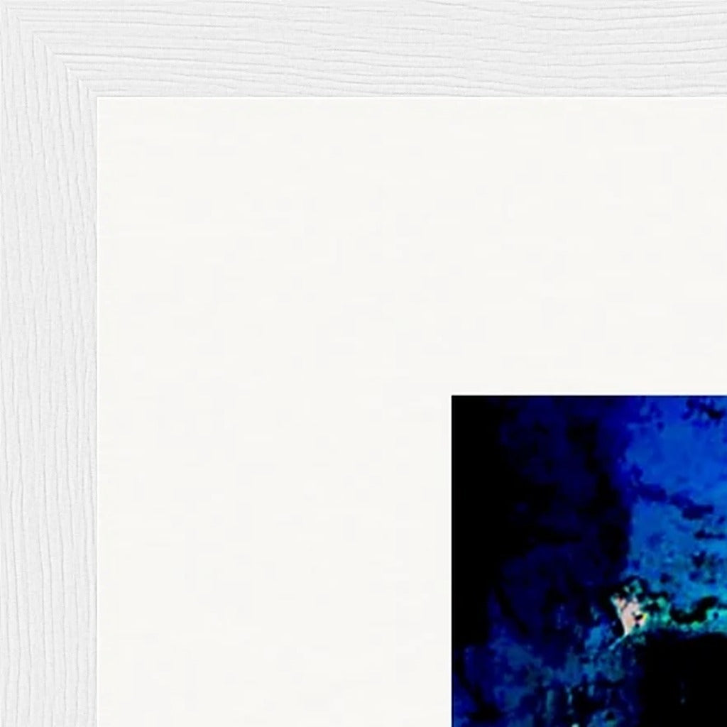 Web of Colours Framed print 70x100 cm / 28x40″ White frame corner detail