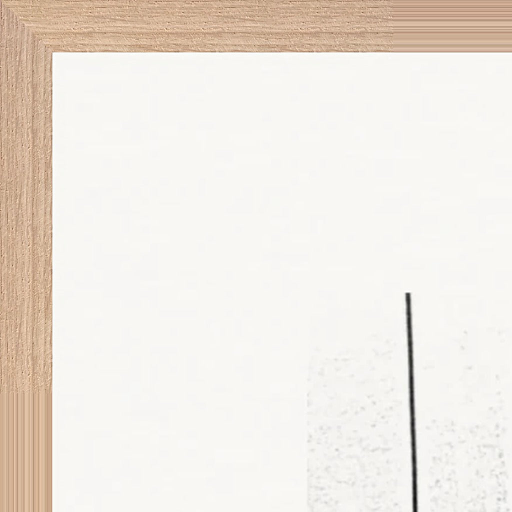 The Urban Matrix Framed print 70x100 cm / 28x40″ Wood frame corner detail