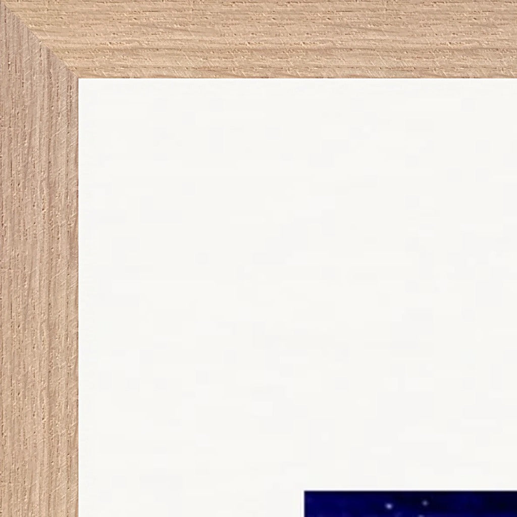 The Unwritten Path Framed print 70x100 cm / 28x40″ Wood frame corner detail