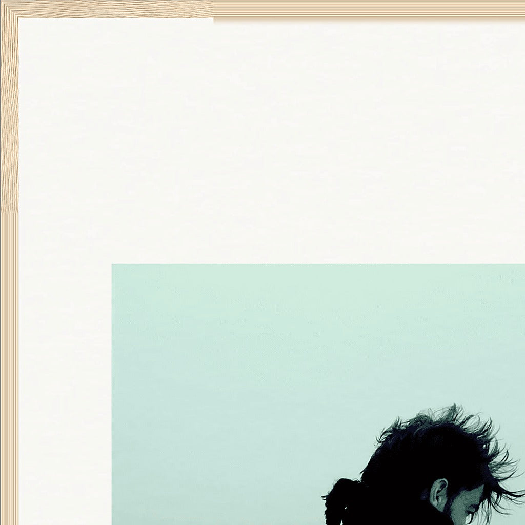 Misty Mind Framed print 70x100 cm / 28x40″ Wood frame corner detail