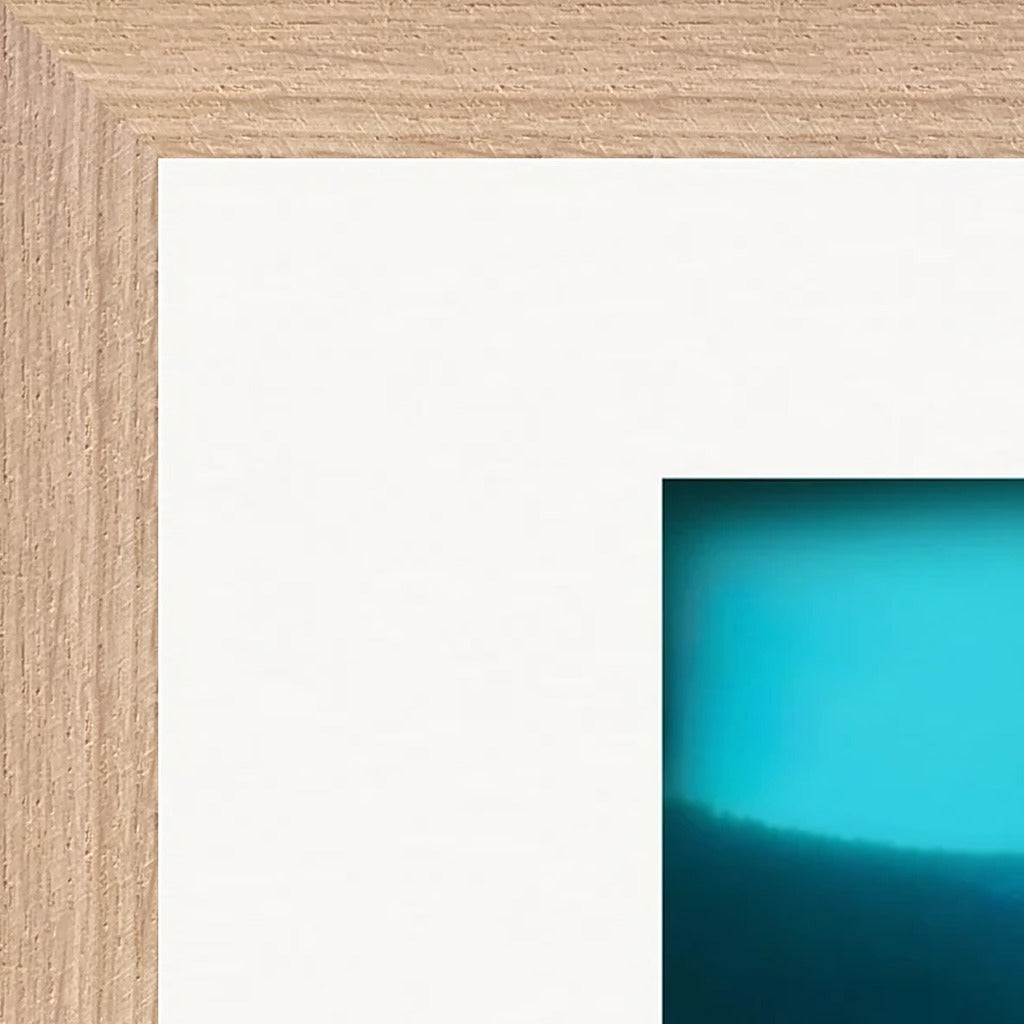 Northern Soul Framed print 70x100 cm / 28x40″ Wood frame corner detail