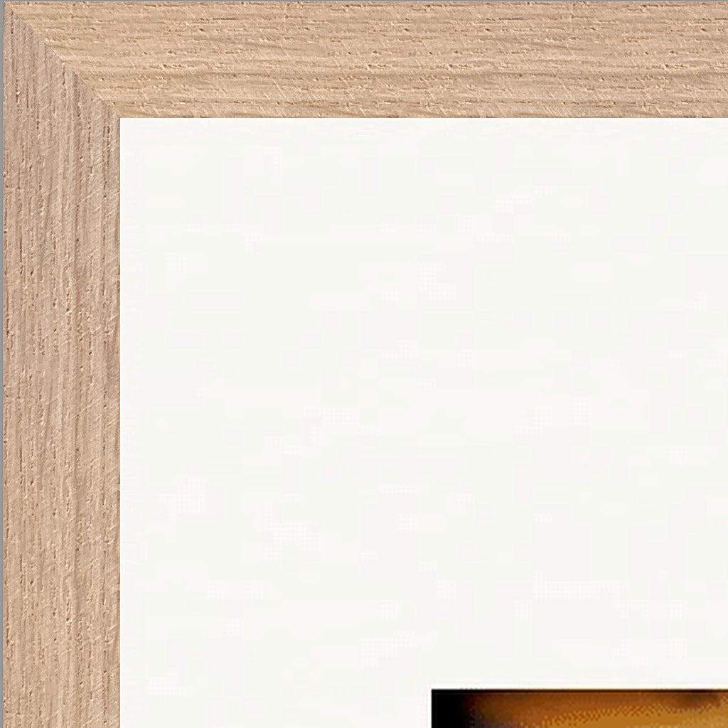 Cosmic Reflections Framed print 70x100 cm / 28x40″ Wood frame corner detail