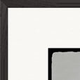 Circle of Life Framed print 70x70 cm / 28x28″ Black frame corner detail