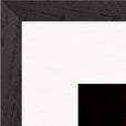 Chromatic Kiss Framed print 70x70 cm / 28x28″ Black frame corner detail