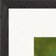 Emerald Storms Framed print 70x70 cm / 28x28″ Black frame corner detail