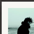Misty Mind Framed print 70x70 cm / 28x28″ Black frame corner detail